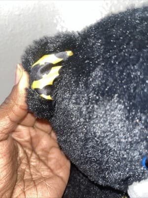 DC’s BATMAN BAB (Build A Bear) Black Bear Plush Embroidered Soft Stuffed Animal! - Thumbnail 4