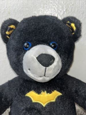 DC’s BATMAN BAB (Build A Bear) Black Bear Plush Embroidered Soft Stuffed Animal! - Thumbnail 3
