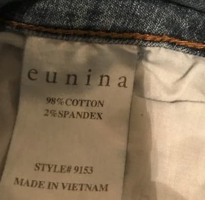 Eunina Clara High Rise Skinny Jeans Size 7 Women Distressed Denim Crop Stretch - Thumbnail 5