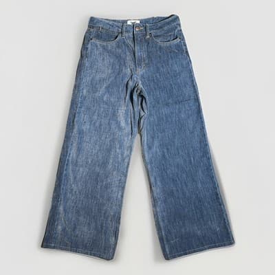 Baggy Wrangler Retro Jeans Womens Size 29x32 Med Wash High Rise Wide Leg Boho
