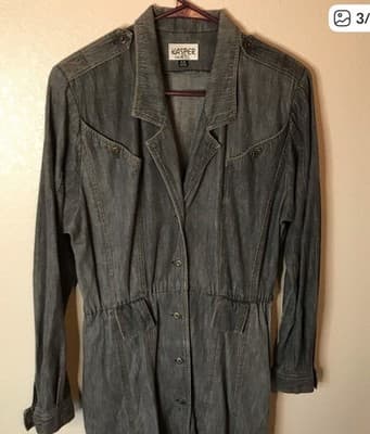 Kasper Maxi denim dress 8/9 vintage