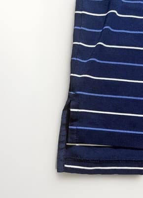 Polo Ralph Lauren Mens Blue Striped Polo Shirt Short Sleeve Size XL - Thumbnail 4