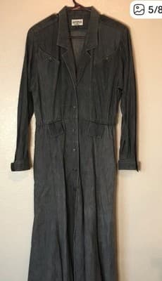 Kasper Maxi denim dress 8/9 vintage - Thumbnail 2
