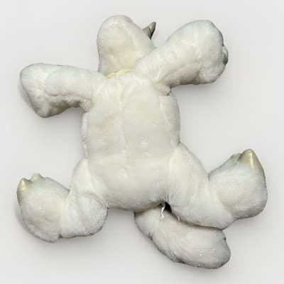 Unicorn Plush Stuffed Animal Rainbow Mane Green Feet Vintage 2001 Commonwealth - Thumbnail 4