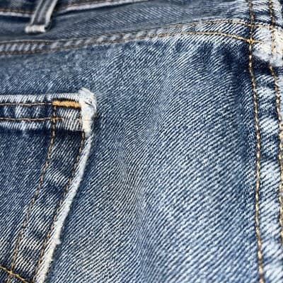 Levis 550 Jeans Mens Relaxed Fit Straight Leg Medium Blue Denim Size 40x32 - Thumbnail 8