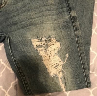 Eunina Clara High Rise Skinny Jeans Size 7 Women Distressed Denim Crop Stretch - Thumbnail 2