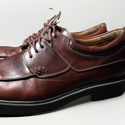 FLORSHEIM DM2 Leather Cognac Comfortech Dress Shoes Mens8 E Oxford Drexel - Thumbnail 2