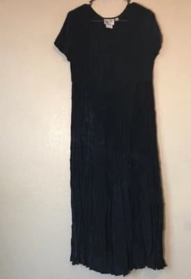 WILD ROSE Vintage dark blue Maxi Dress short Sleeve Size 4