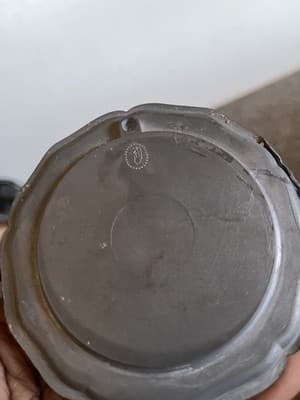 Vintage BMF 95% Zinn Pewter 7" Round German town Plates Set Of 6 - Thumbnail 8