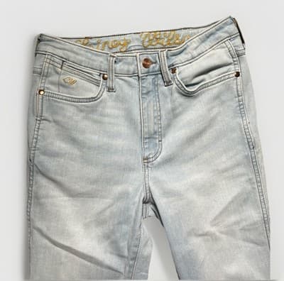 Wrangler Lainey Wilson Jeans Women 28x34 Blue Denim Boot Huggers Country Western - Thumbnail 3