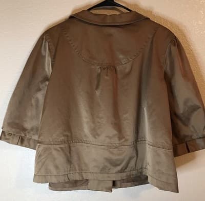 APT 9 Blazer Career Jacket Satiny olive green Women’s Xl - Thumbnail 2