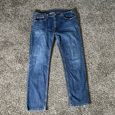 LEVIS 558 Jeans Denim Trousers Mens W38 L35 - Thumbnail 3