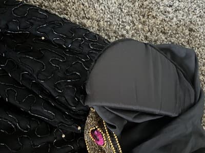 Laurence Kazar Women’s Size L Vintage 80’s Black Sequined Beaded Evening Jacket - Thumbnail 2