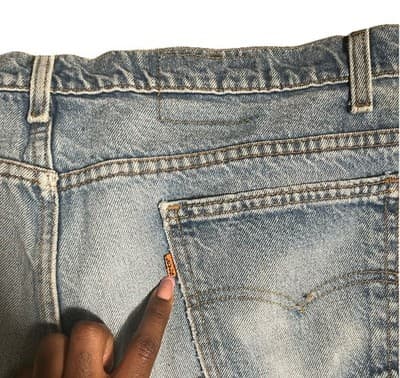 Vintage Levi's 505 Jeans Men's 42x32 Regular Fit Med Wash Denim Skater 80’s - Thumbnail 3