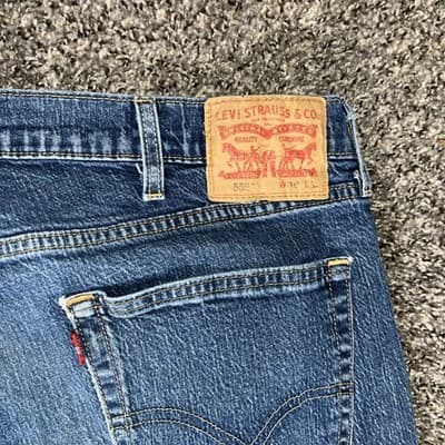 LEVIS 558 Jeans Denim Trousers Mens W38 L35 - Thumbnail 6
