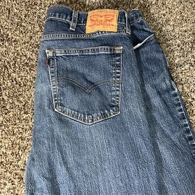 LEVIS 558 Jeans Denim Trousers Mens W38 L35 - Thumbnail 2