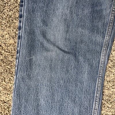 Levis 550 Jeans Mens Relaxed Fit Straight Leg Medium Blue Denim Size 40x32 - Thumbnail 3