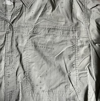 REI Co-op Shirt Womens Xl Gray Button Up Sahara Long Slv Vented Fishing Hiking - Thumbnail 4