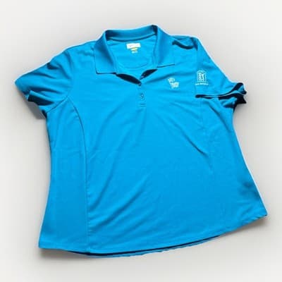 Greg Norman Woman’s 2xValero Texas Open TPC San Antonio Play Dry Golf Polo Shirt - Thumbnail 2