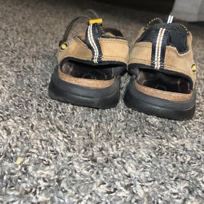 KEEN Sarasota Leather Waterproof Hiking Sandal Trail Brown Yellow Women’s Sz 6.5 - Thumbnail 3