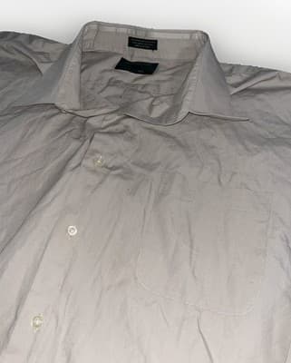 Alexander Julian Colours Men's 3XL Beige Long Sleeve Dress Shirt Button Up - Thumbnail 2