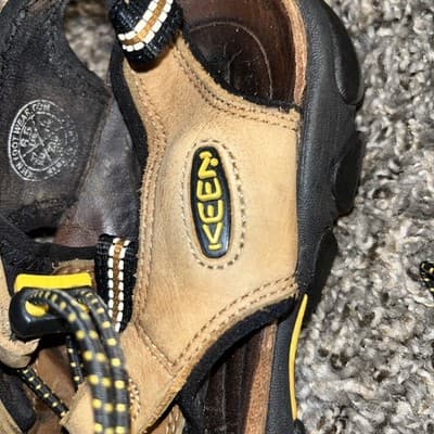 KEEN Sarasota Leather Waterproof Hiking Sandal Trail Brown Yellow Women’s Sz 6.5 - Thumbnail 6