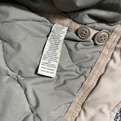 Abercrombie And Fitch Vintage Tan Military/ Army Style Jacket M Rare Y2K - Thumbnail 8