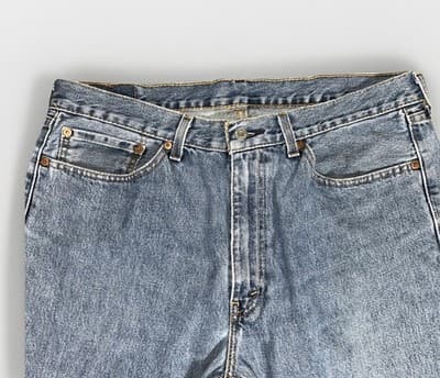 Vintage levis 505 Jeans Mens Size 36x30 Light Wash Denim Y2K - Thumbnail 2