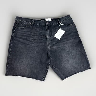 NWT Lot Of 2 Lucky Brand Men's Vintage Loose Jeans Shorts Size 40 Black Denim - Thumbnail 4