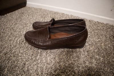 SAS Tripad Comfort Loafers Brown Faux Snake Skin Print Slip On Shoes Womens Sz 7 - Thumbnail 7