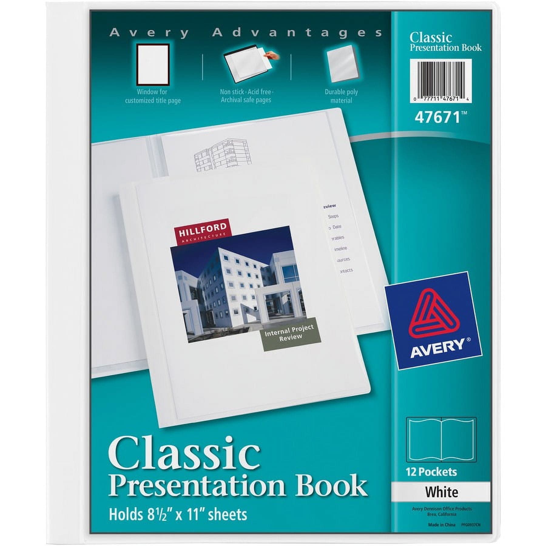 Avery 26485 One Package Of 5 Presentation Folders And 12 Labels Old Stock - Thumbnail 4