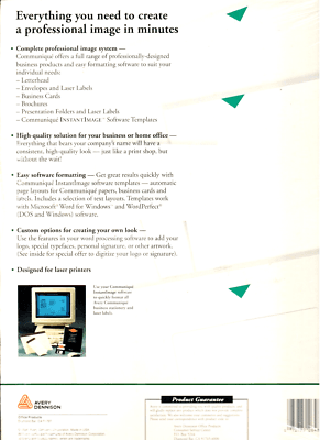 Avery 26485 One Package Of 5 Presentation Folders And 12 Labels Old Stock - Thumbnail 5