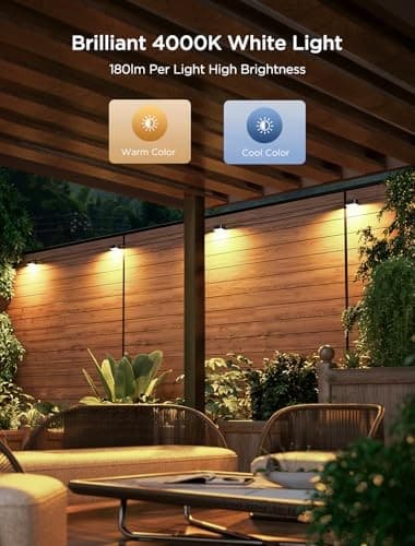 Govee RGBIC Outdoor Deck Lights, 6 Pack, Smart Control - Thumbnail 3