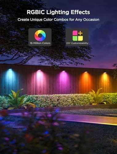Govee RGBIC Outdoor Deck Lights, 6 Pack, Smart Control - Thumbnail 2