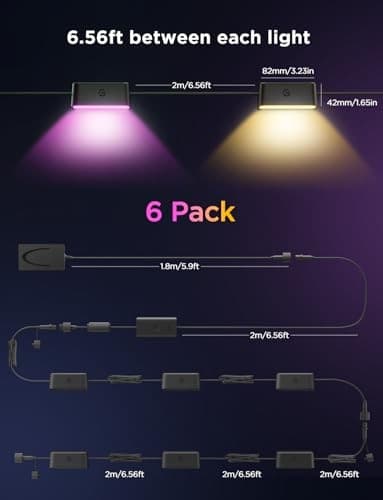 Govee RGBIC Outdoor Deck Lights, 6 Pack, Smart Control - Thumbnail 8