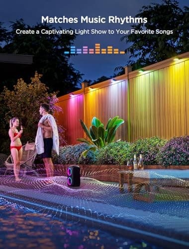 Govee RGBIC Outdoor Deck Lights, 6 Pack, Smart Control - Thumbnail 6
