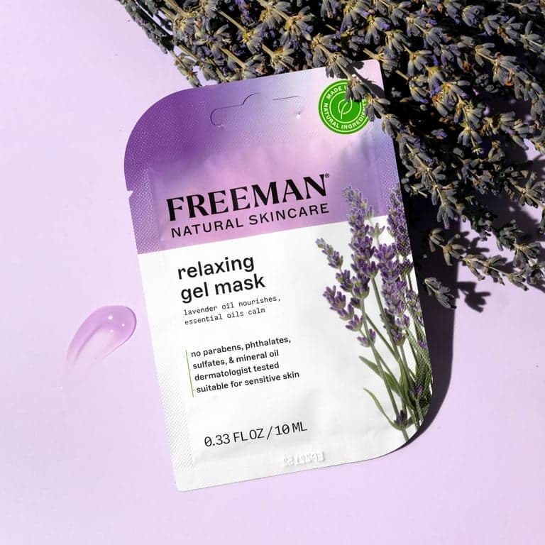 Freeman Natural Skincare Relaxing Lavender & Essential Oil Gel Leave on Facial Mask - Thumbnail 4