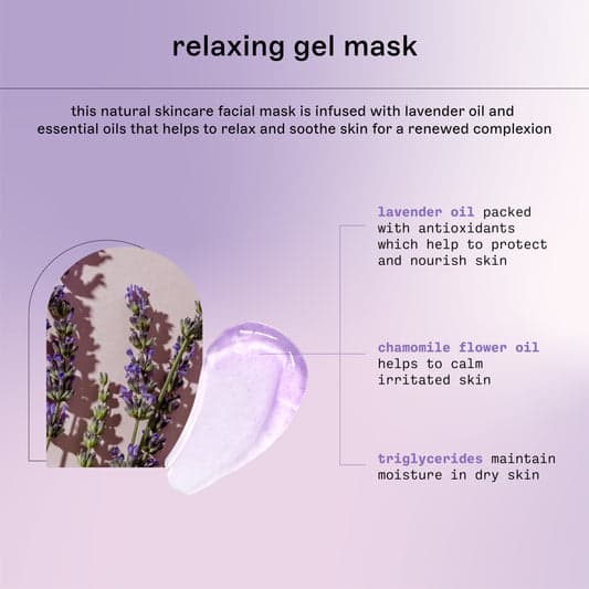 Freeman Natural Skincare Relaxing Lavender & Essential Oil Gel Leave on Facial Mask - Thumbnail 5