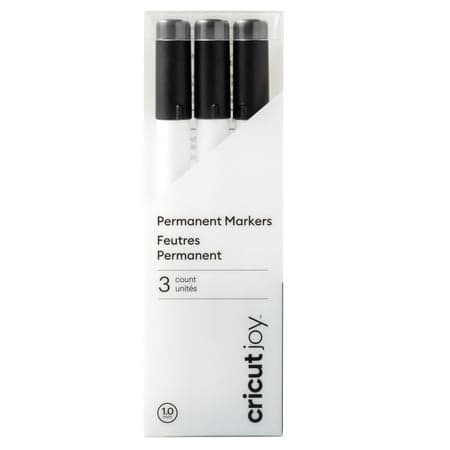 Cricut Joy 3pk Permanent Markers 1.0 Black: Felt Tip Pens, Cricut Pen Set, Stationery, Office Supplies, 3 Count - Thumbnail 3