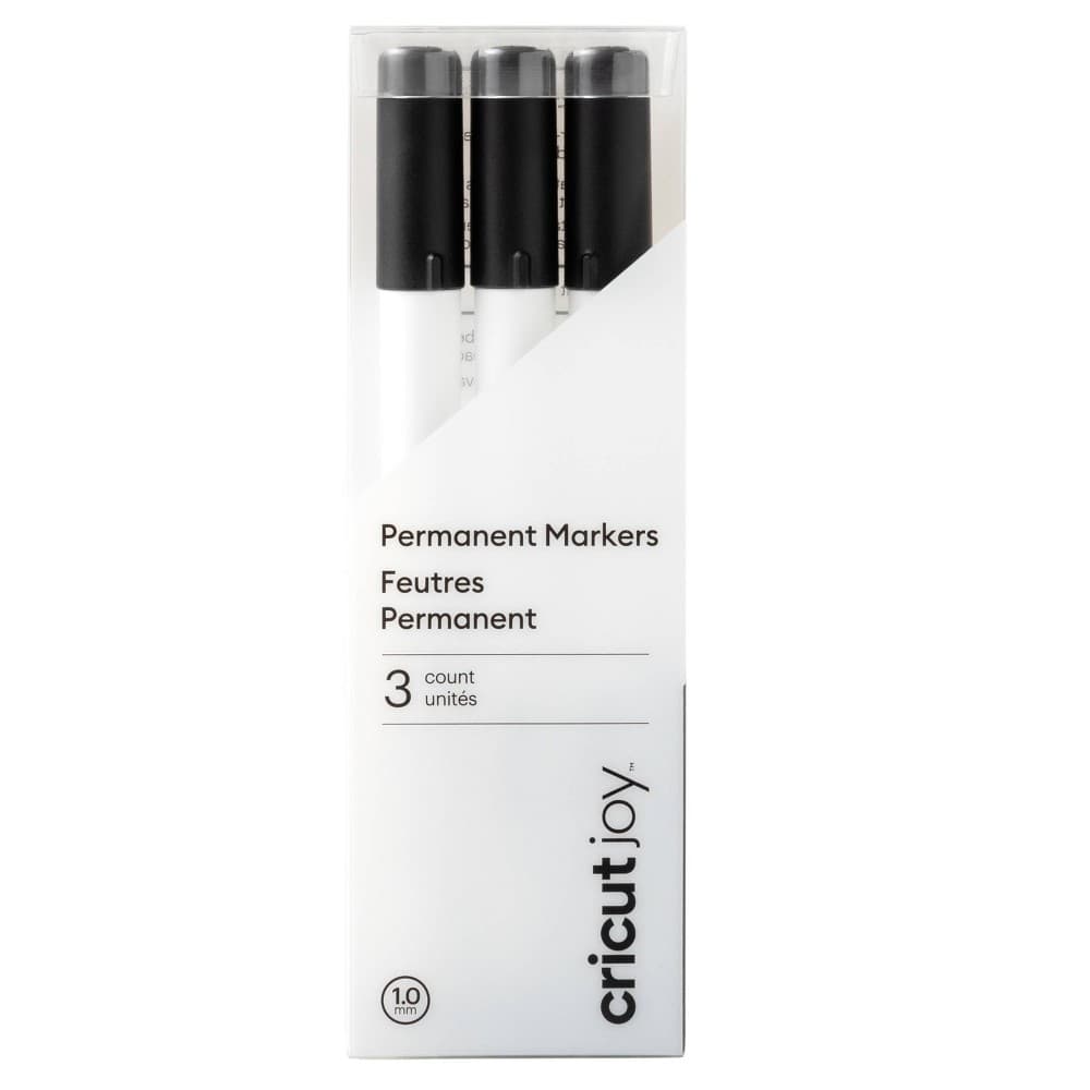 Cricut Joy 3pk Permanent Markers 1.0 Black: Felt Tip Pens, Cricut Pen Set, Stationery, Office Supplies, 3 Count - Thumbnail 4