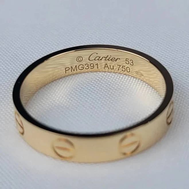 Cartier Love Ring Gold Band - Thumbnail 3