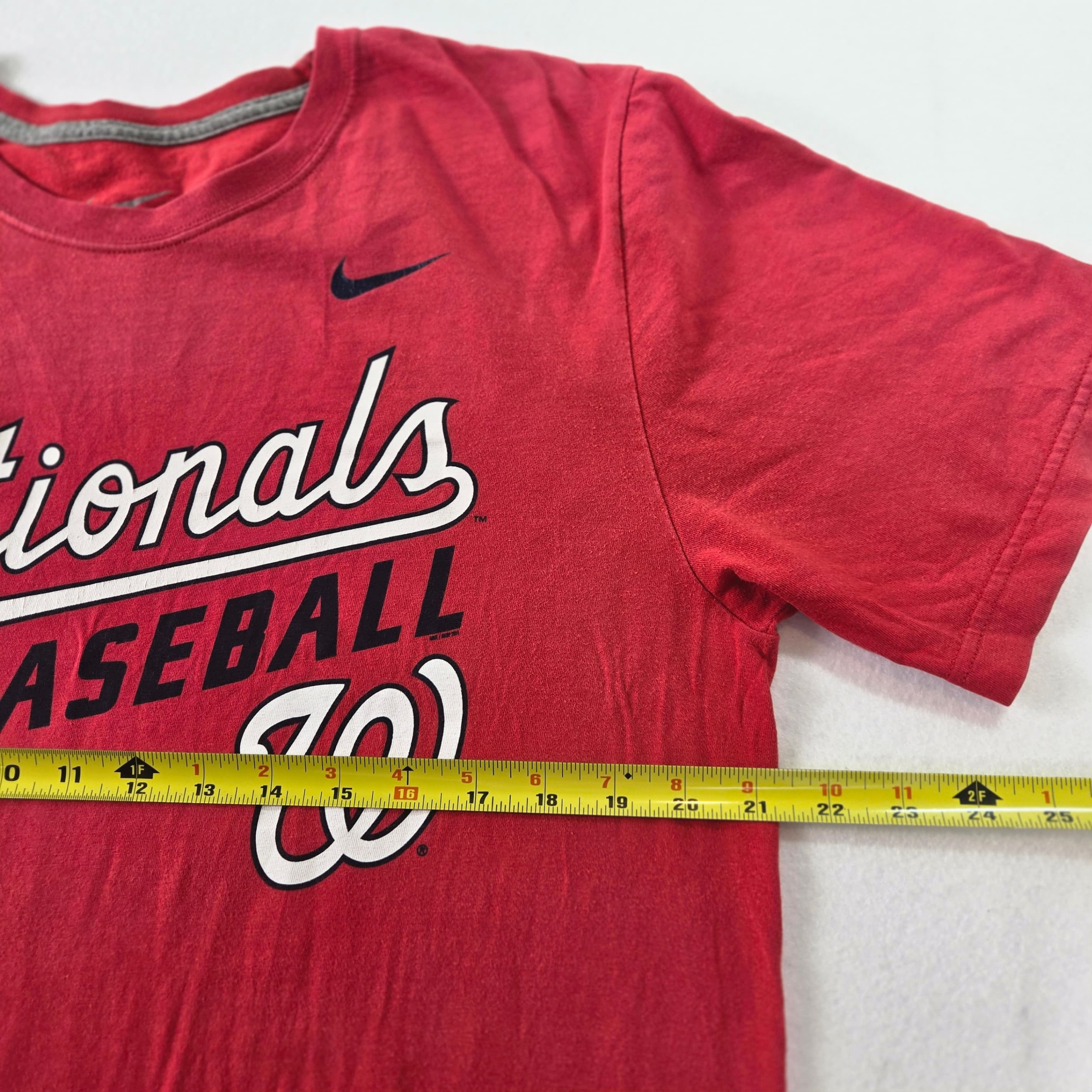 Nike Nationals Baseball Red T-Shirt Size Large - Thumbnail 6