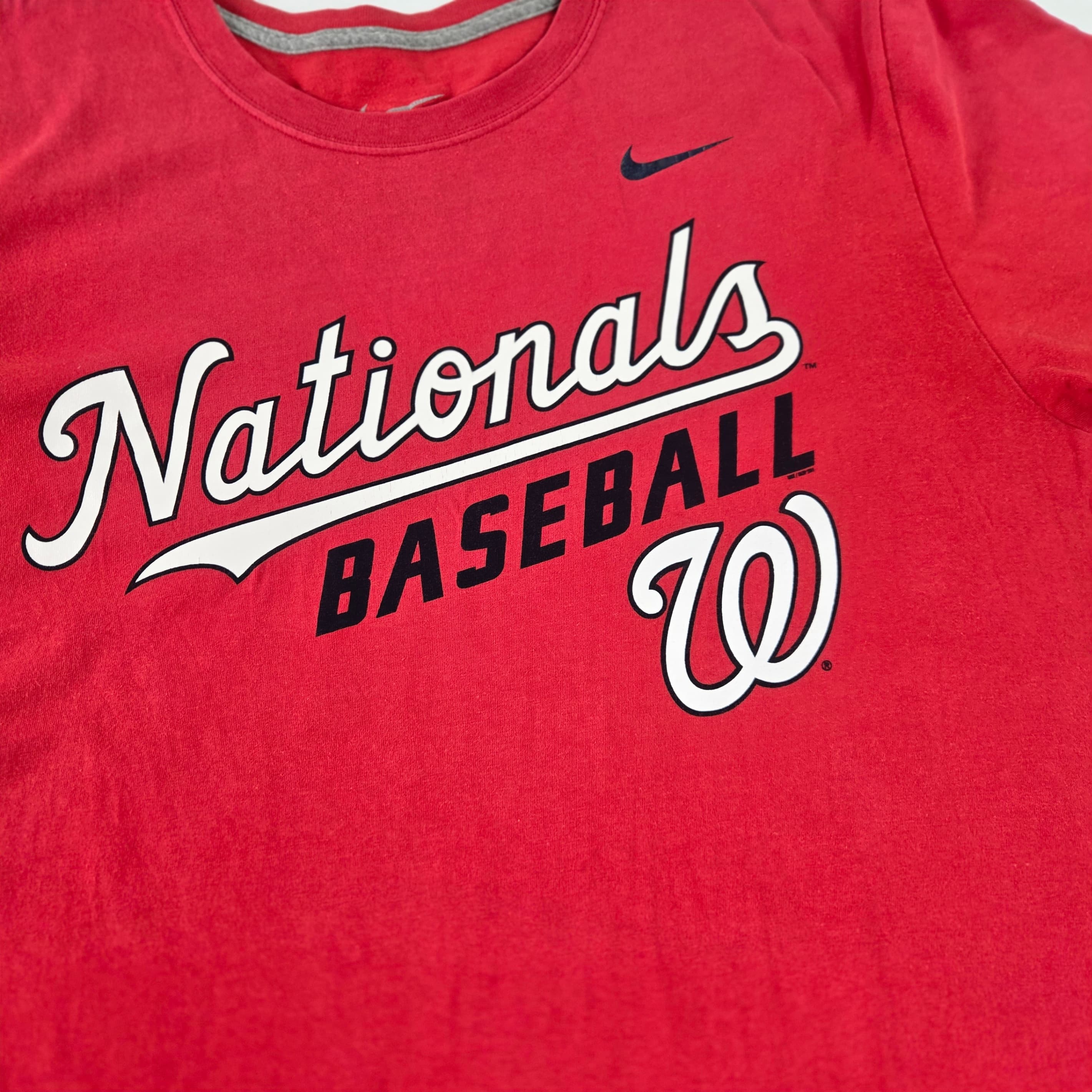 Nike Nationals Baseball Red T-Shirt Size Large - Thumbnail 7