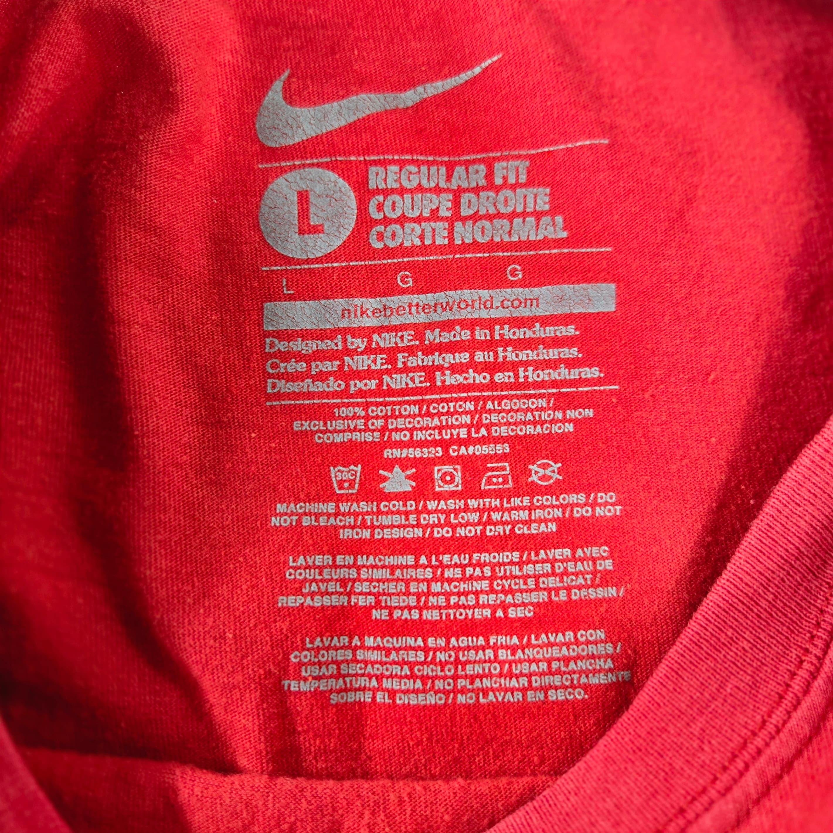 Nike Nationals Baseball Red T-Shirt Size Large - Thumbnail 11