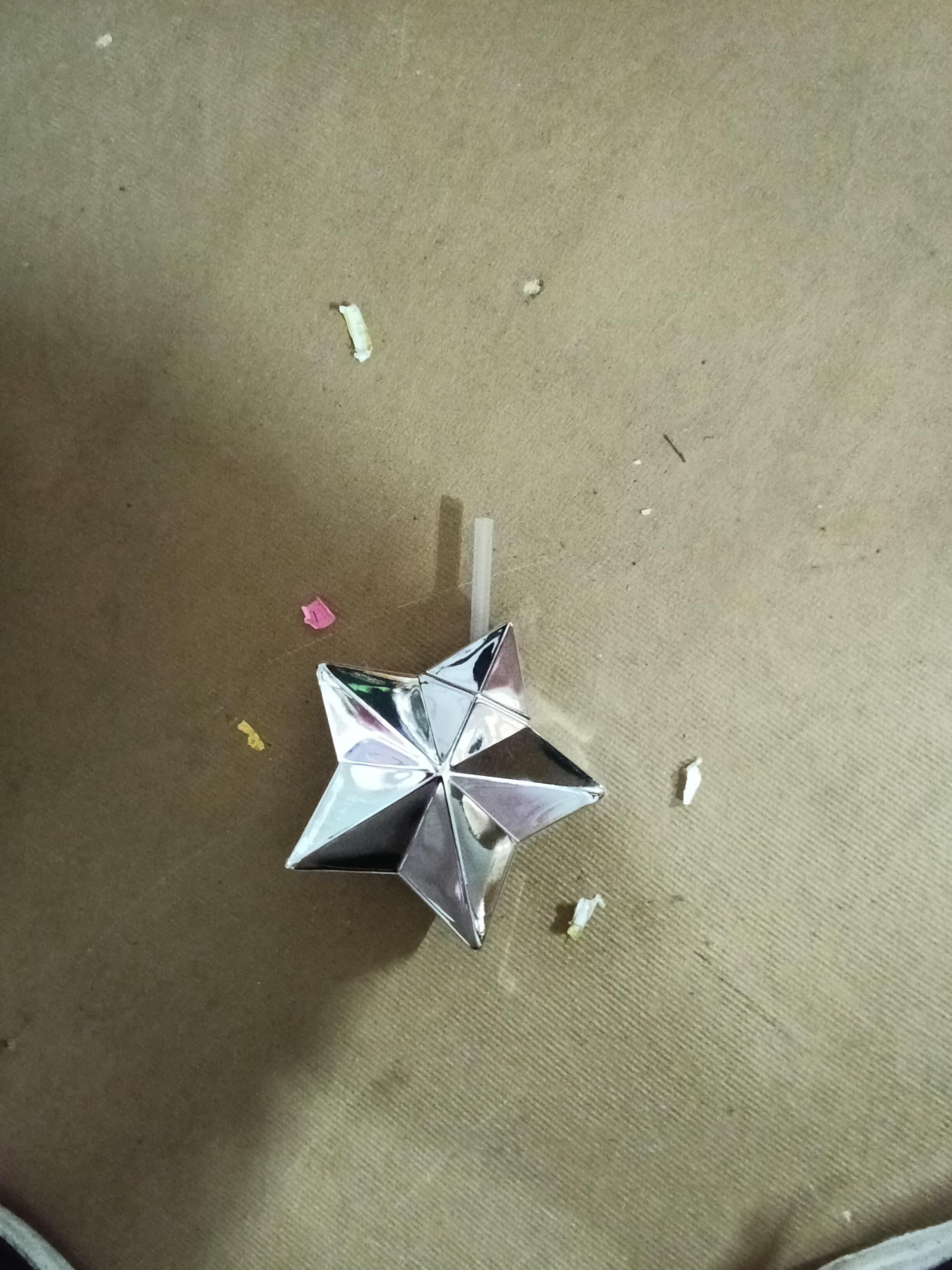 No Label Metallic Star cup with straw - Thumbnail 2