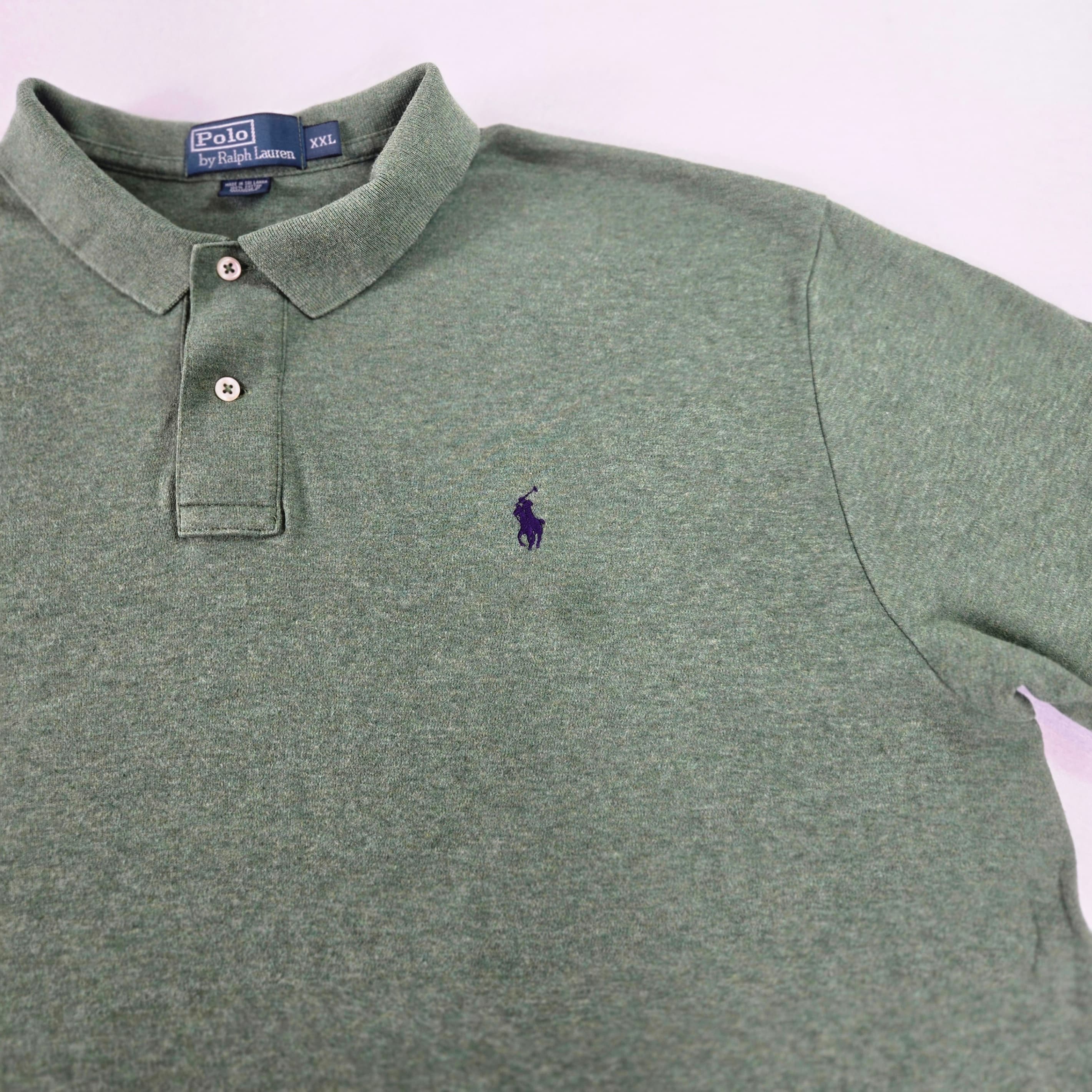 Polo Ralph Lauren Green Polo Shirt XXL - Thumbnail 9