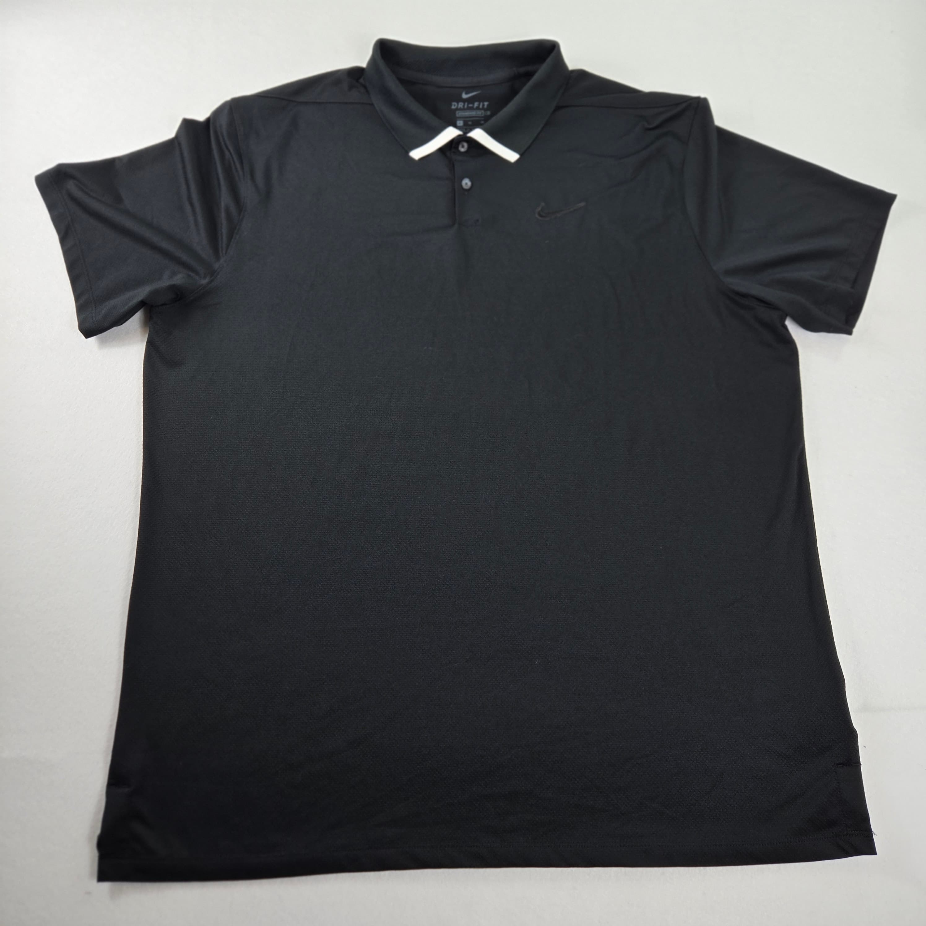 Nike Dri-FIT Polo Shirt XL Black Standard Fit