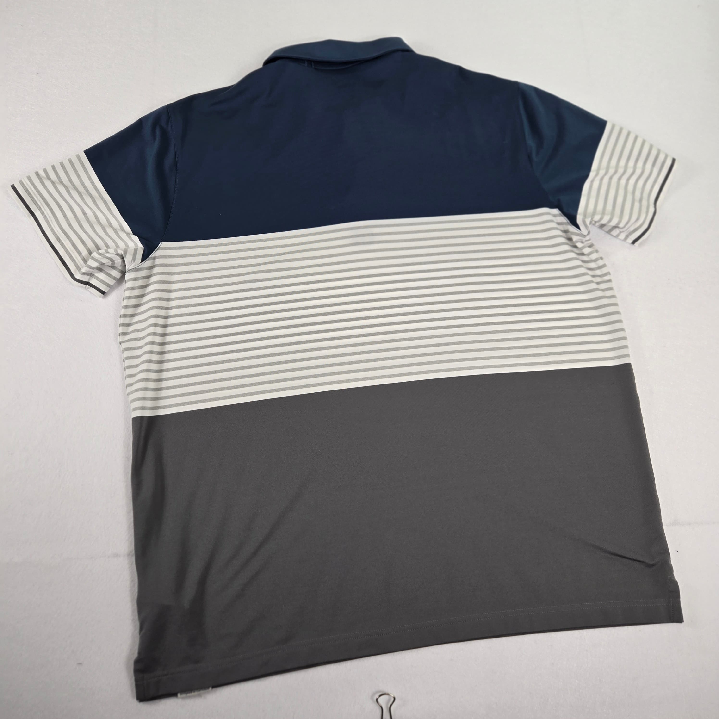 Puma Men's Striped Polo Shirt Size XL - Thumbnail 5