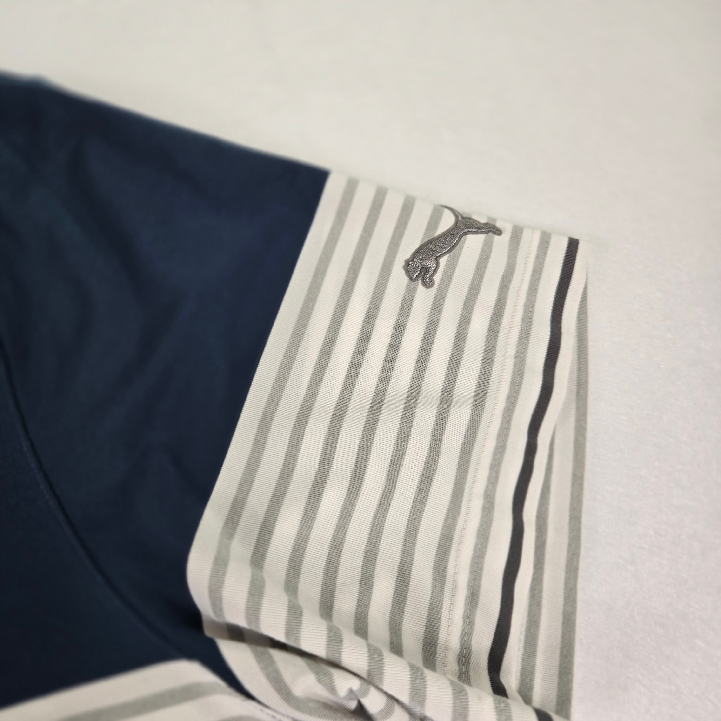 Puma Men's Striped Polo Shirt Size XL - Thumbnail 6