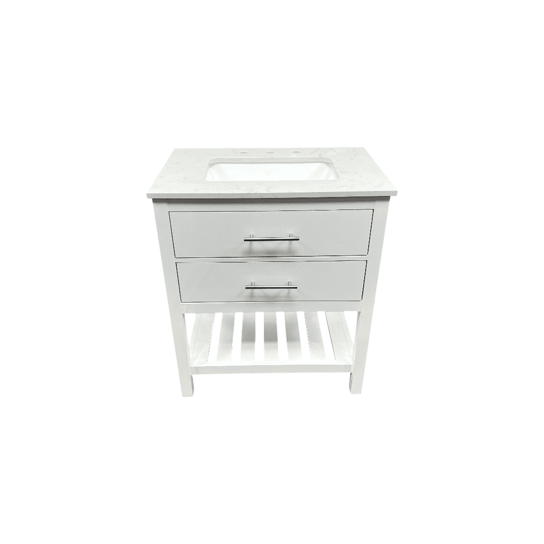Lark Manor Carnavon Single Bathroom Vanity with Engineered Stone Top - Thumbnail 2
